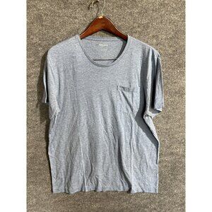 Bonobos Shirt Mens Large Blue Pocket Tee Tagless Crewneck Short Sleeve